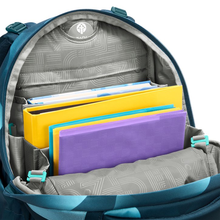 COOCAZOO MATE Schulrucksack aqua flow